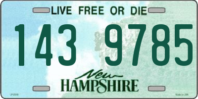 NH license plate 1439785