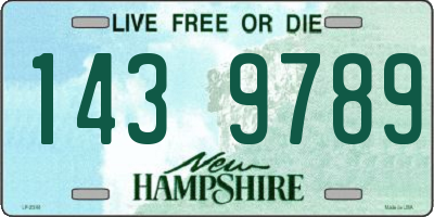 NH license plate 1439789