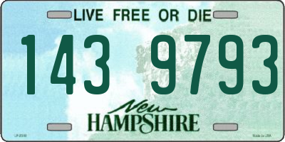 NH license plate 1439793