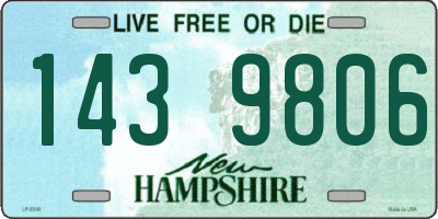 NH license plate 1439806