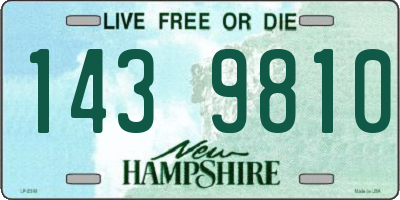 NH license plate 1439810