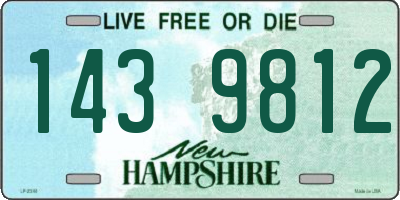 NH license plate 1439812