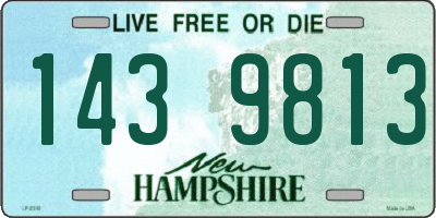 NH license plate 1439813