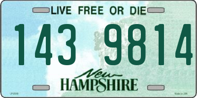 NH license plate 1439814