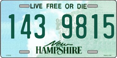NH license plate 1439815