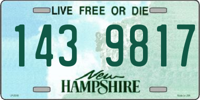 NH license plate 1439817