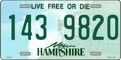 NH license plate 1439820