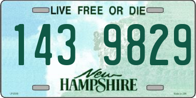 NH license plate 1439829