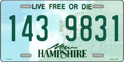 NH license plate 1439831