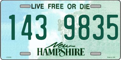 NH license plate 1439835