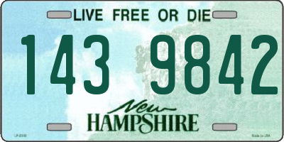 NH license plate 1439842