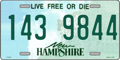 NH license plate 1439844
