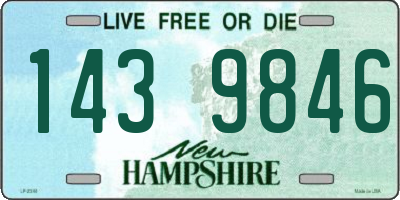NH license plate 1439846