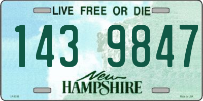 NH license plate 1439847