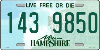 NH license plate 1439850