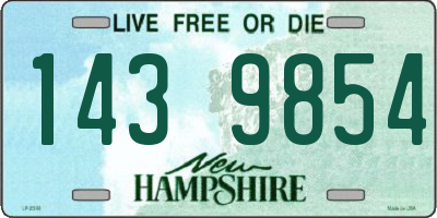 NH license plate 1439854