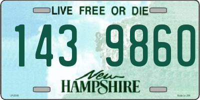 NH license plate 1439860