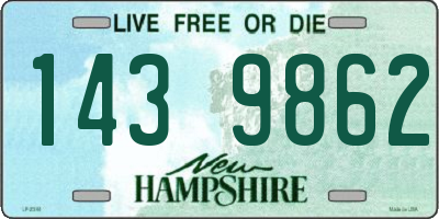 NH license plate 1439862