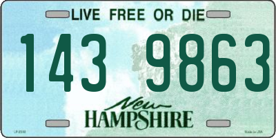 NH license plate 1439863