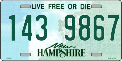NH license plate 1439867