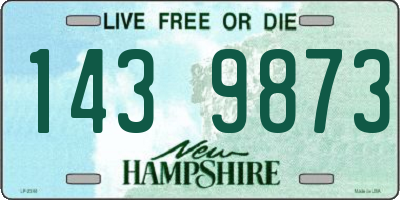 NH license plate 1439873