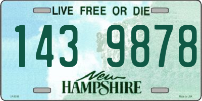 NH license plate 1439878