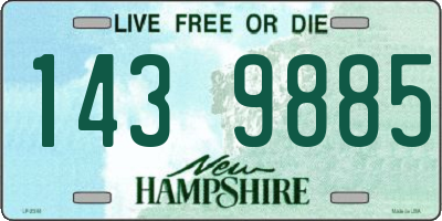 NH license plate 1439885