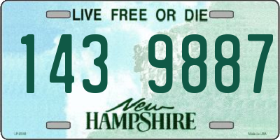 NH license plate 1439887