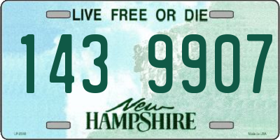 NH license plate 1439907