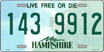 NH license plate 1439912