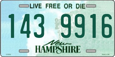 NH license plate 1439916
