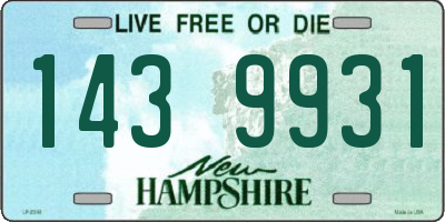 NH license plate 1439931