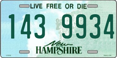 NH license plate 1439934