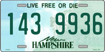NH license plate 1439936