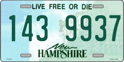 NH license plate 1439937
