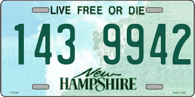 NH license plate 1439942