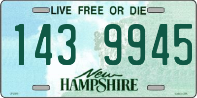 NH license plate 1439945