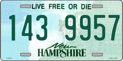 NH license plate 1439957