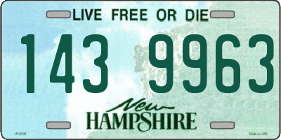 NH license plate 1439963