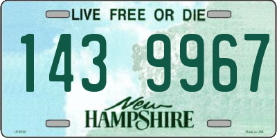 NH license plate 1439967