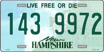 NH license plate 1439972