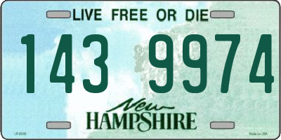 NH license plate 1439974
