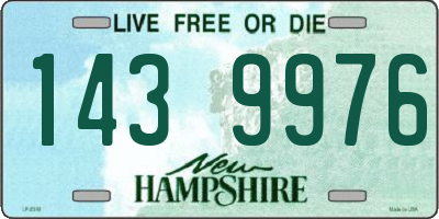 NH license plate 1439976