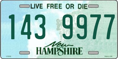 NH license plate 1439977