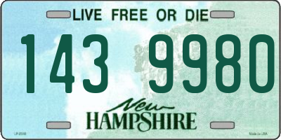 NH license plate 1439980