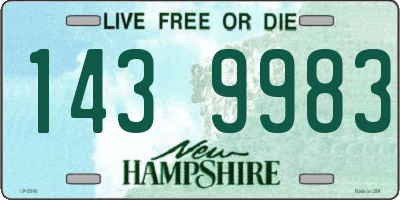 NH license plate 1439983
