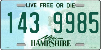 NH license plate 1439985