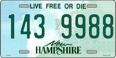 NH license plate 1439988
