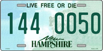 NH license plate 1440050