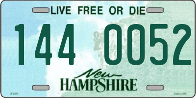 NH license plate 1440052